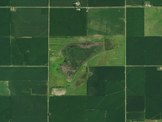 Aerial image of Pintail WMA