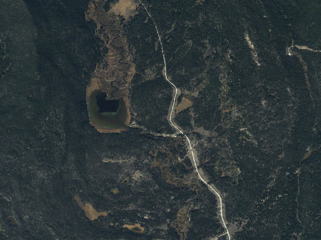 Aerial image of Pintler Campground