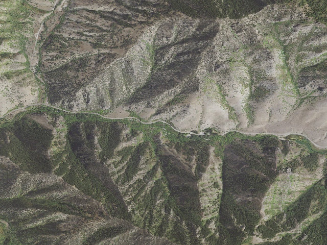 Aerial image of Pioneer Campground