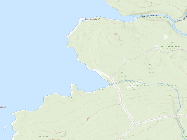 USGS topographic map of Piscataquis County