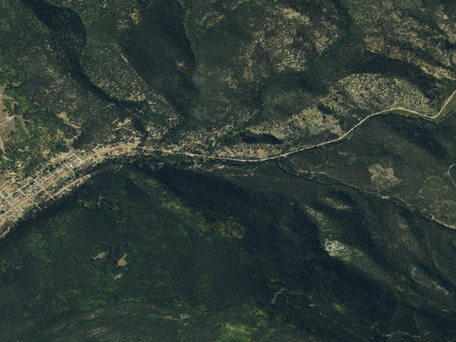 Aerial image of Pitkin Campground