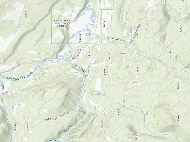 USGS topographic map of Placer Creek-001