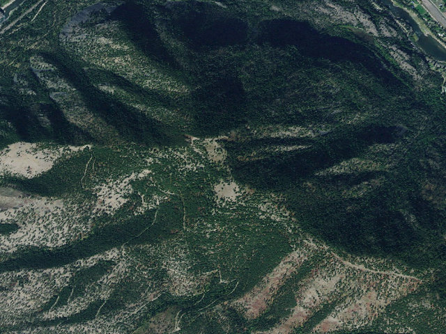 Aerial image of Plateau Saddle