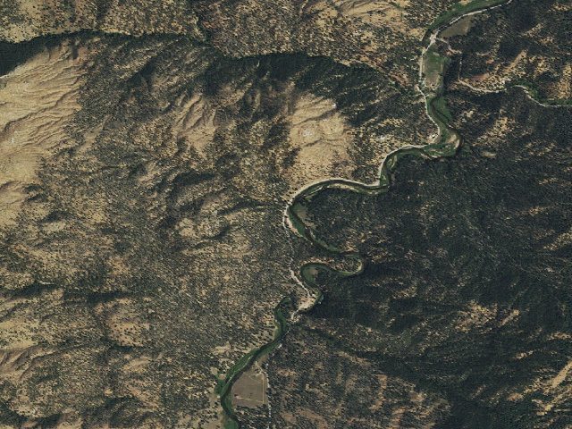 Aerial image of Platte River