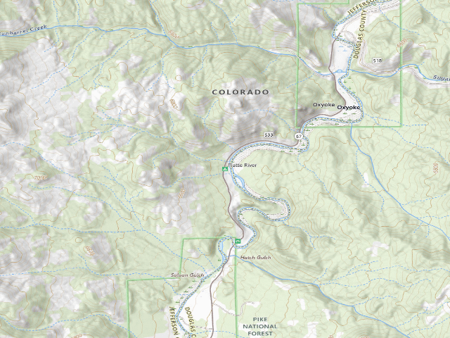 USGS topographic map of Platte River