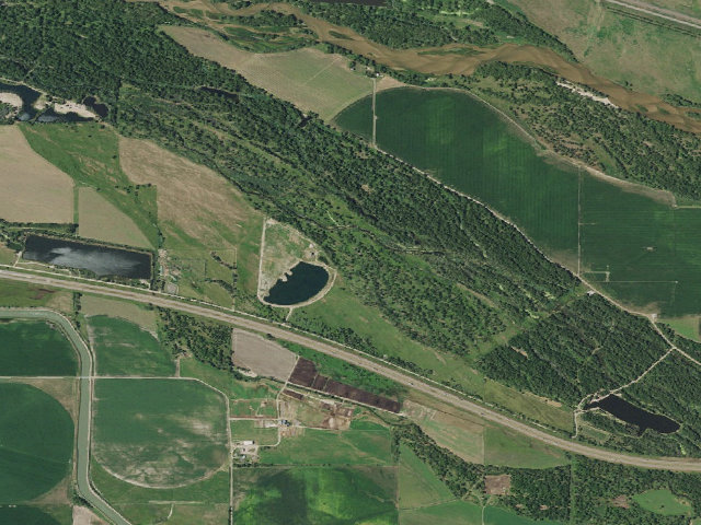 Aerial image of Platte WMA