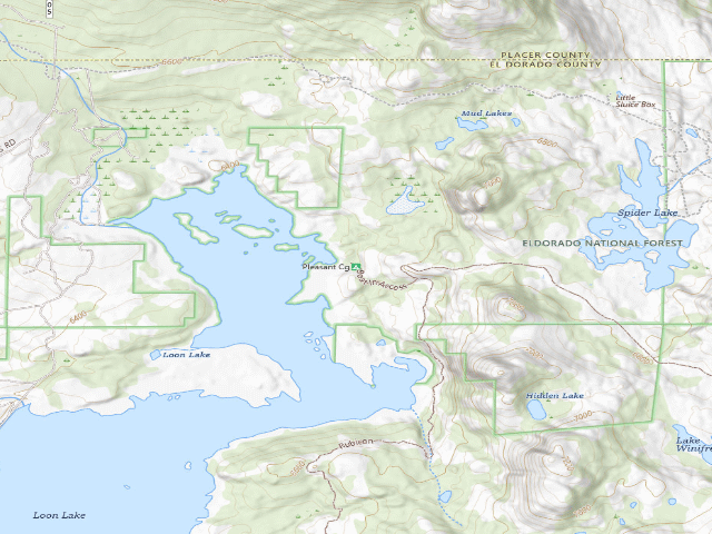 USGS topographic map of Pleasant Cg