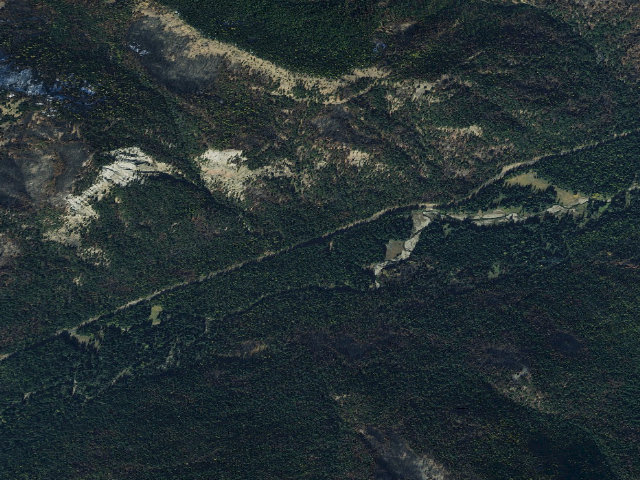 Aerial image of Pleasant Valley Campground