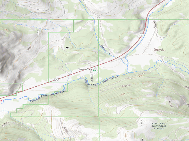 USGS topographic map of Pleasant Valley