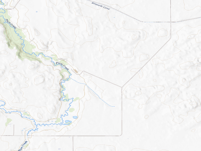 USGS topographic map of Plum Creek Valley WMA