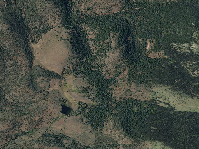 Aerial image of Plum Valley Campground