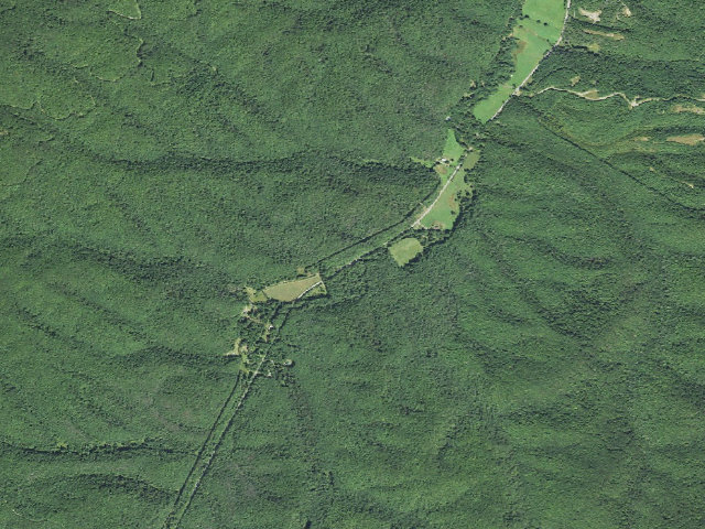 Aerial image of Pocahontas Campground