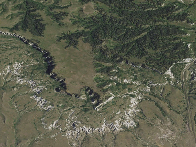 Aerial image of Point Bluff