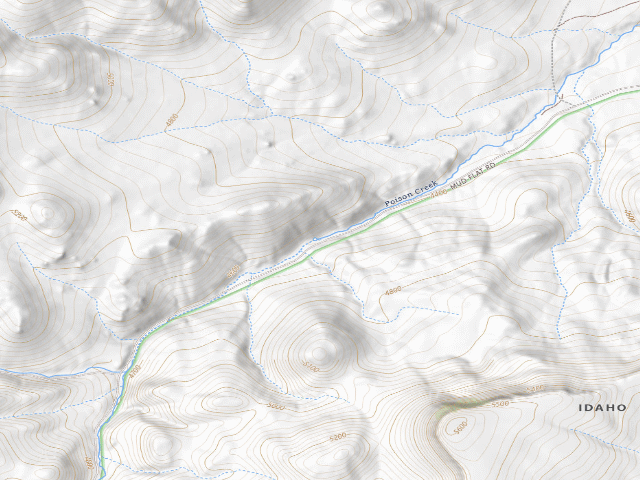 USGS topographic map of Poison Creek Picnic Site