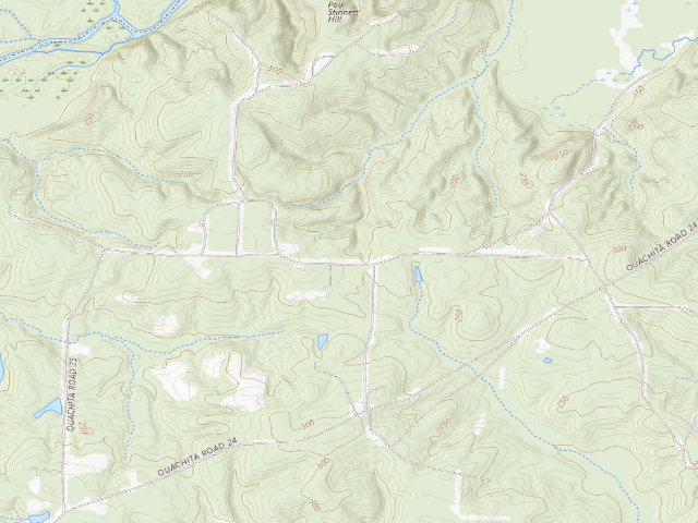 USGS topographic map of Poison Springs Camping Area #B-2