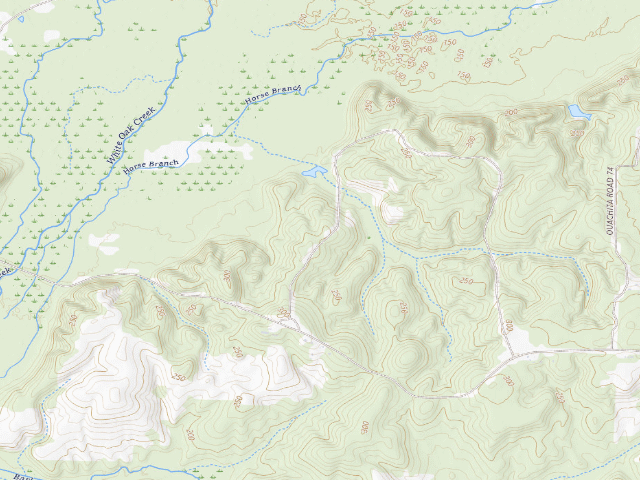 USGS topographic map of Poison Springs Camping Area #B-7