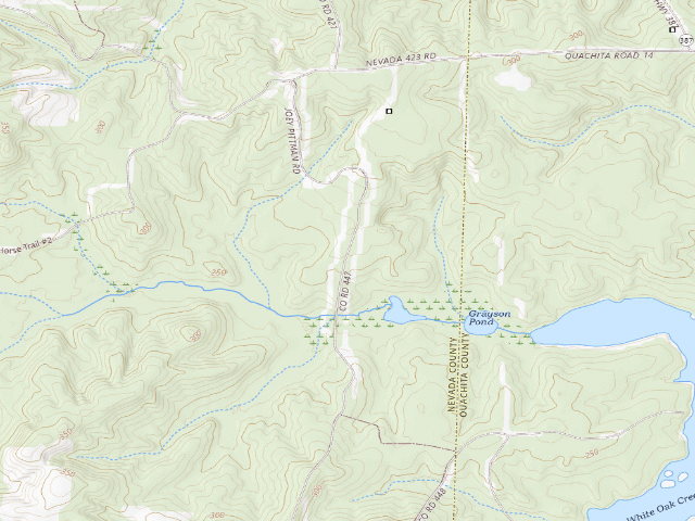 USGS topographic map of Poison Springs Camping Area #C-118