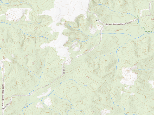 USGS topographic map of Poison Springs Camping Area #C-123