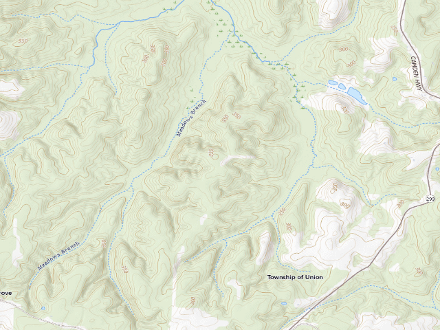 USGS topographic map of Poison Springs Camping Area #C-18