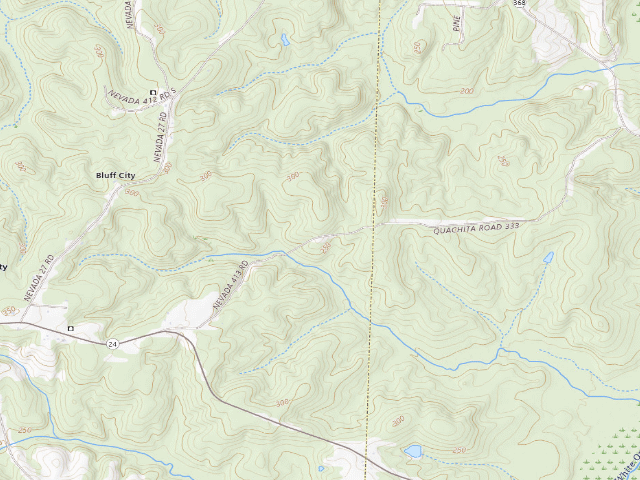 USGS topographic map of Poison Springs Camping Area #C-8