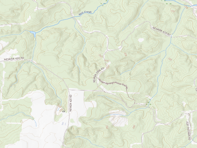 USGS topographic map of Poison Springs Camping Area #C-80