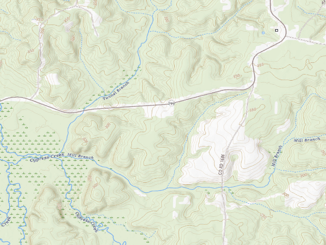 USGS topographic map of Poison Springs Camping Area #C-95