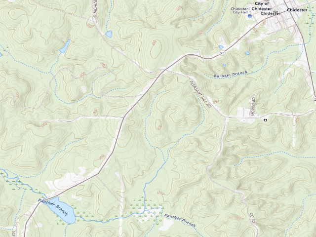 USGS topographic map of Poison Springs Camping Area #D-100