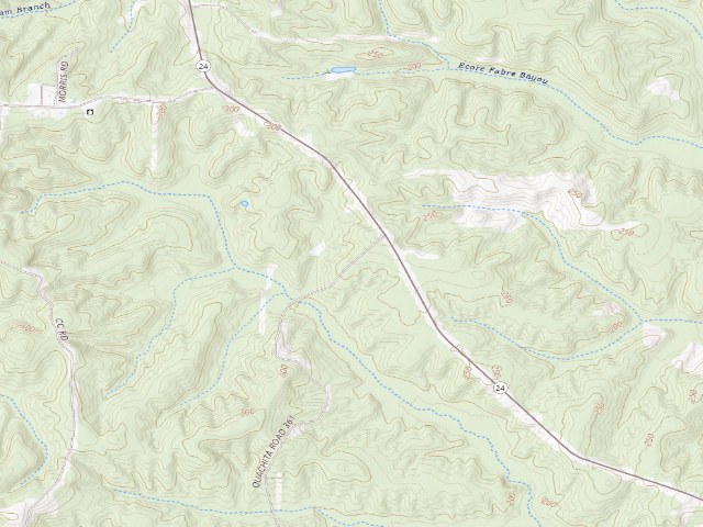 USGS topographic map of Poison Springs Camping Area #D-112