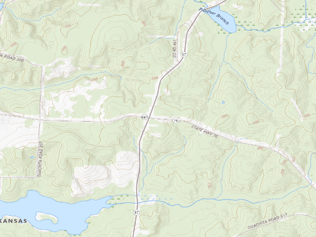 USGS topographic map of Poison Springs Camping Area #D-138