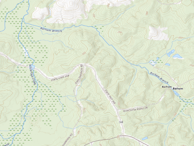 USGS topographic map of Poison Springs Camping Area #D-3