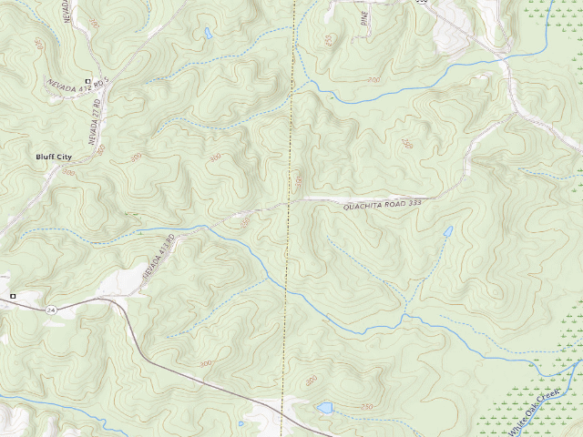USGS topographic map of Poison Springs Camping Area #D-4