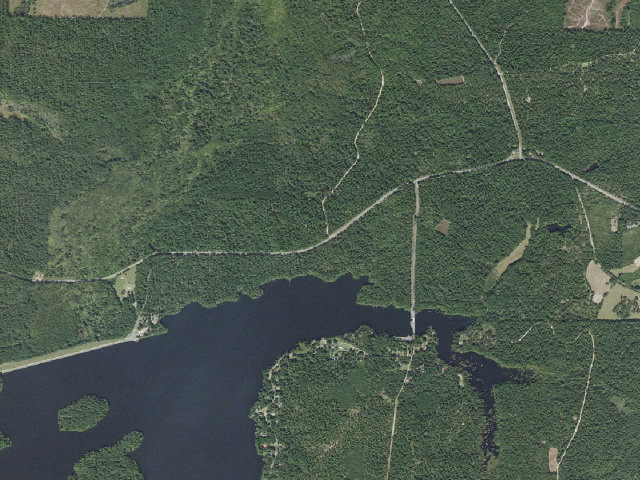 Aerial image of Poison Springs Camping Area #D-43