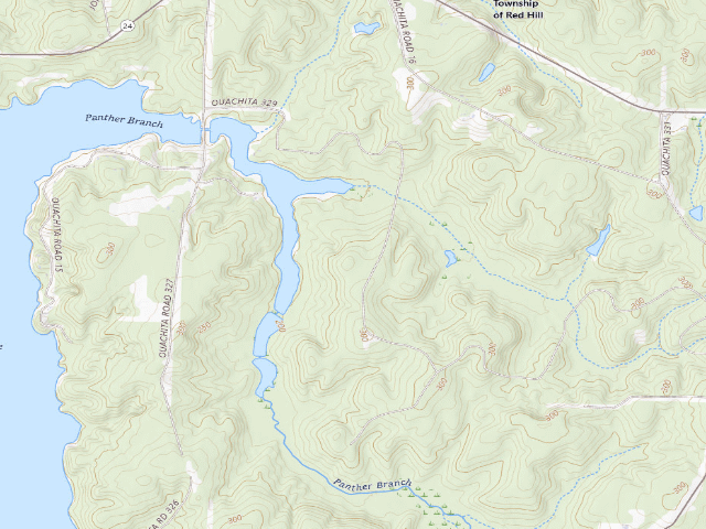 USGS topographic map of Poison Springs Camping Area #D-66