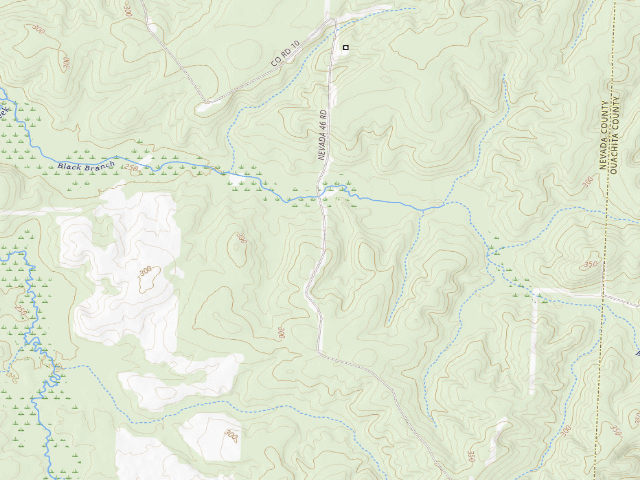 USGS topographic map of Poison Springs Camping Area #F-49