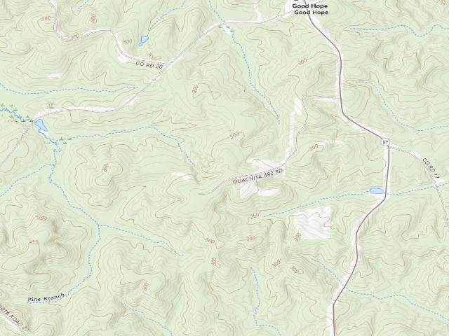 USGS topographic map of Poison Springs Camping Area #G-12