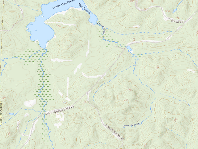 USGS topographic map of Poison Springs Camping Area #G-18