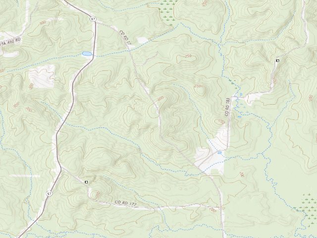 USGS topographic map of Poison Springs Camping Area #G-32