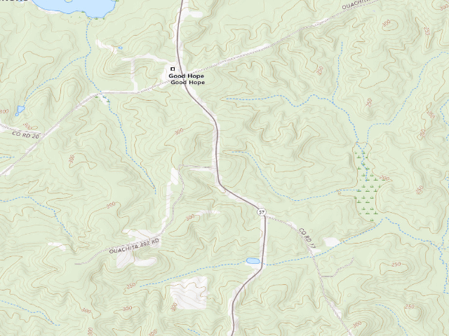 USGS topographic map of Poison Springs Camping Area #G-6