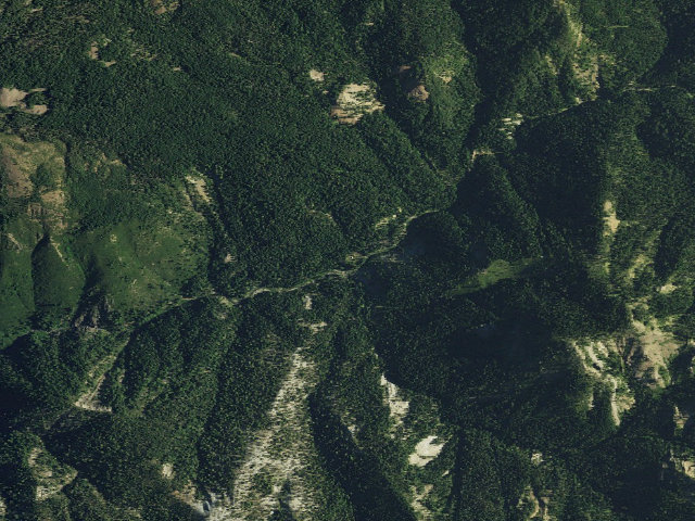Aerial image of Poker Flat Ohv Camp