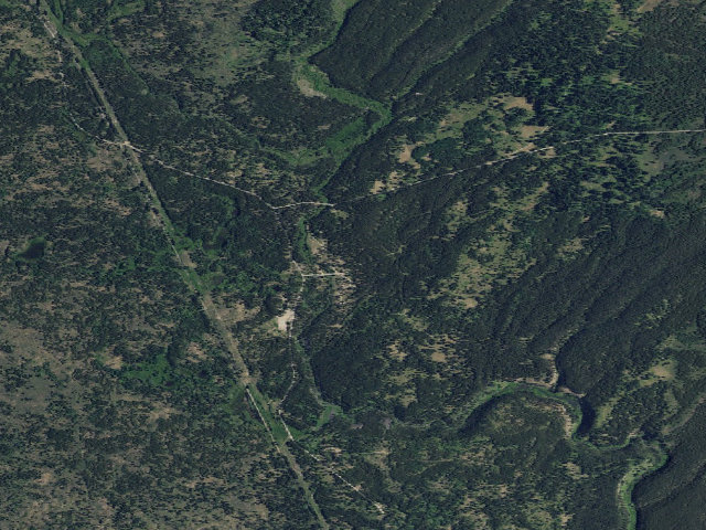 Aerial image of Pole Bridge Dispersed Camping