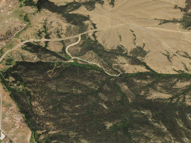 Aerial image of Pole Creek