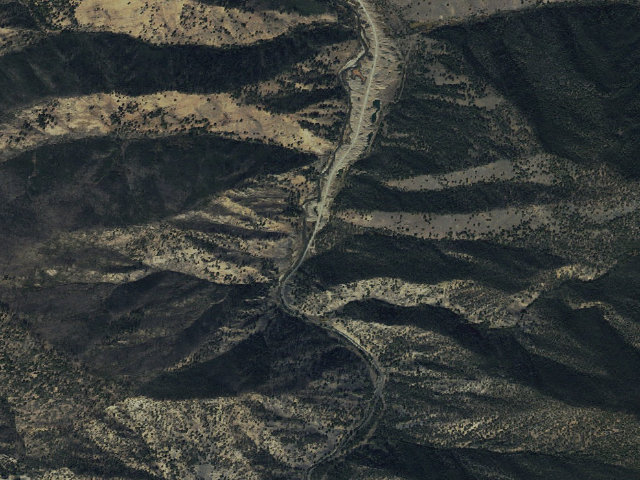 Aerial image of Pole Flat Campground