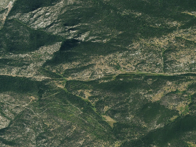 Aerial image of Pole Hill Road Dispersed Camping