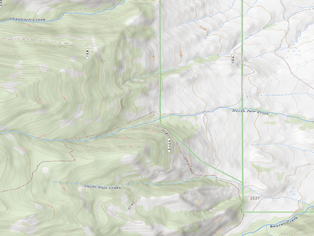 USGS topographic map of Polecreek02