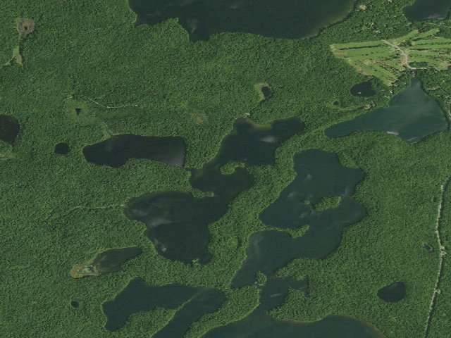 Aerial image of Polliwog Pond Site 3 (Saranac Lakes Wild Forest)