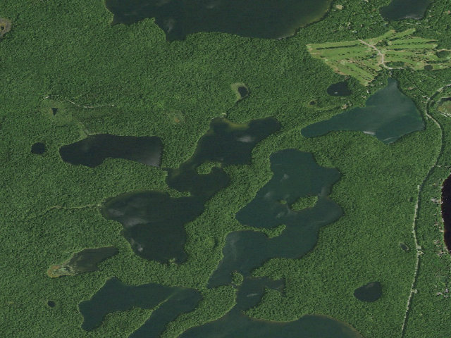 Aerial image of Polliwog Pond Site 4 (Saranac Lakes Wild Forest)