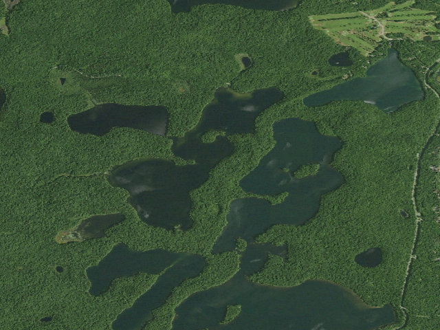 Aerial image of Polliwog Pond Site 5 (Saranac Lakes Wild Forest)