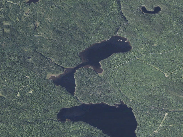 Aerial image of Pollywog Point (Nahmakanta Public Land)