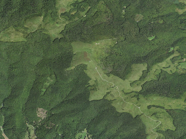 Aerial image of Pond Mountain Game Land camping area #1