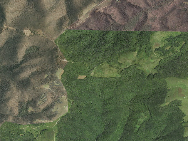 Aerial image of Pond Mountain Game Land camping area #2